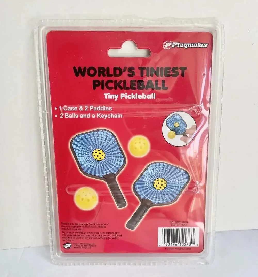 Playmaker World's Tiniest Pickleball Set Tiny Pickleball Game New